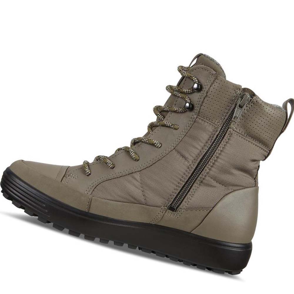 Women's Ecco Soft 7 Tred Boots Grey | Canada 42VRW